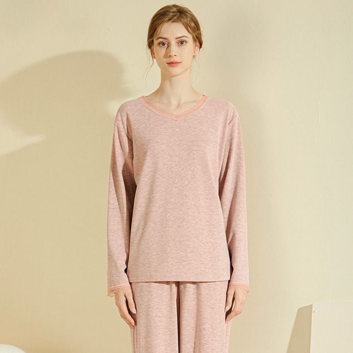 V-neck cashmere pajamas 134