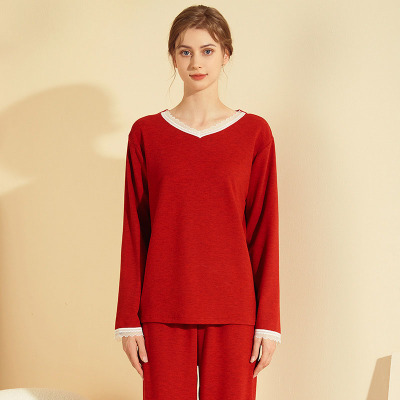 V-neck cashmere pajamas 134
